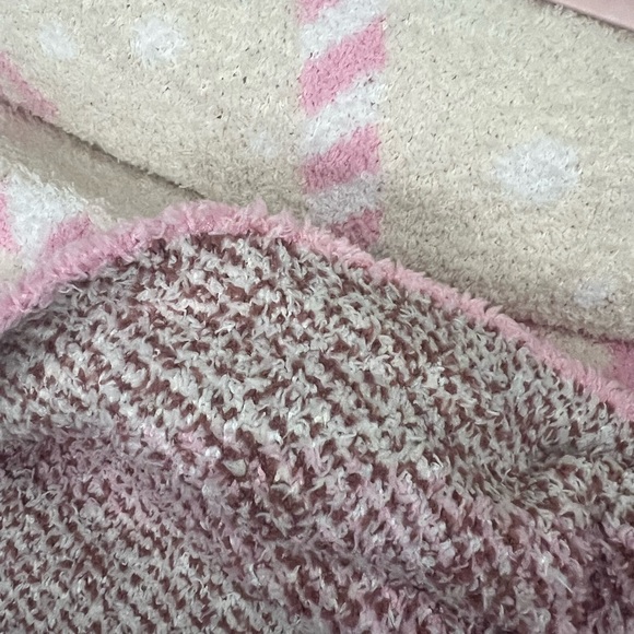 NEW Cupcakes and Cashmere Pink & Tan Christmas Snowman Throw Blanket - Picture 6 of 7